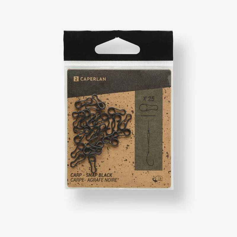 Agrafe Snap Black X25 Pêche De La Carpe 1 Agrafe Snap Black X25 Pêche De La Carpe